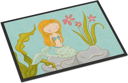 Miniatura 59 de Caroline's Treasures BB8537MAT - Felpudo de delfín bajo el agua de 18 x 27 pulgadas, tapete para puerta delantera interior y exterior, para entrada