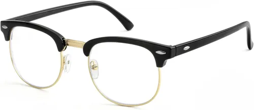 Miniatura 8 de Lentes de bloqueo de luz azul para mujeres y hombres, clásicos, semi sin montura, falsos nerd anti rayos azules para computadora