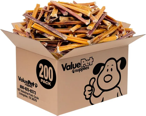 Miniatura 10 de ValueBull Bully Sticks para perros pequeños, extrafinos de 6 pulgadas, 50 unidades, totalmente naturales, alimentados con pasto, de un solo