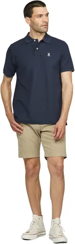 Miniatura 2 de Psycho Bunny Polo piqué de manga corta de ajuste clásico para hombre Negro