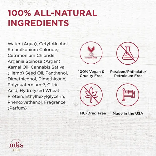 Miniatura 6 de Earthly Body MKS eco Hydrate Conditioner – Nutre e hidrata el cabello, protege contra la rotura – Aceite de argán marroquí, aceite de semilla