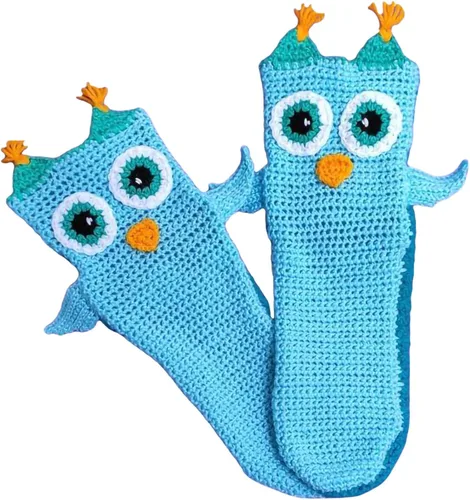 Miniatura 2 de Calcetines divertidos de animales para niños y adultos, calcetines de punto de tiburón de dibujos animados, calcetines de piso de animales