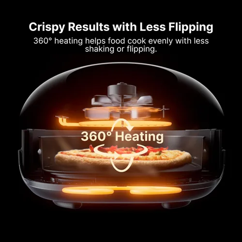 Miniatura 3 de Typhur Dome 2 AI Smart Air Fryer, Large Flat Airfryer with Top & Bottom Heating, Self-cleaning Digital Fryer, PFAS free Ceramic Basket, Fits a 12