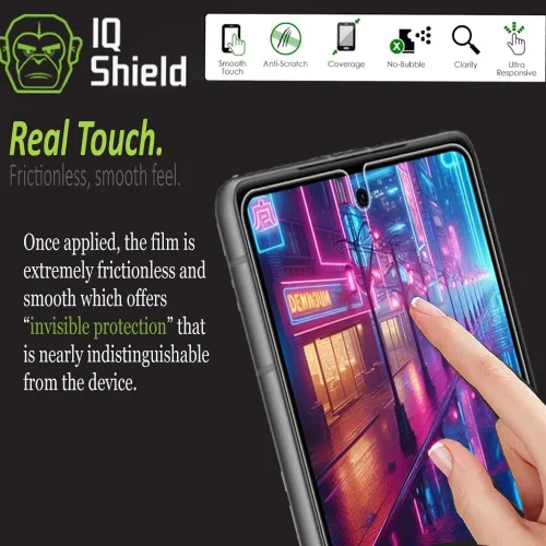 Miniatura 7 de IQShield Paquete de 2 protectores de pantalla para Google Pixel 7, fácil instalación, antiarañazos, antiburbujas, película de TPU transparente