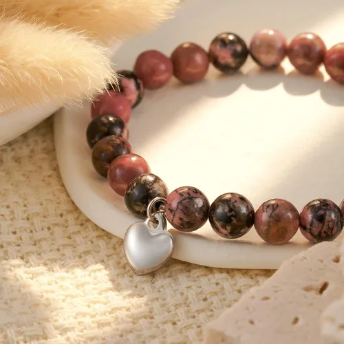 Miniatura 25 de HGDEER Regalos Get Well Soon, pulsera de amatista de piedra natural para mujeres y hombres