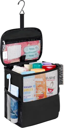 Lifewit Bolsa Organizadora de Ducha de Malla Portátil Artículos Esenciales para Dormitorio Universitario Canasta Tote Organizadora para Baño,