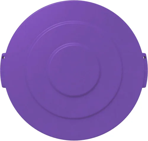 Miniatura 2 de SPARTA Bronco - Tapa de contenedor de basura, papelera redonda para eliminación, 10 galones, morado, (paquete de 6)