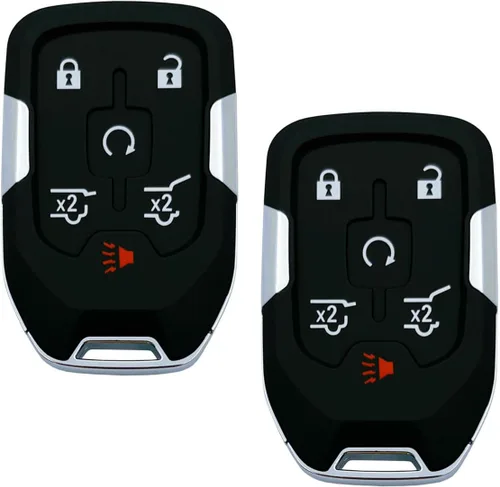 Miniatura 10 de Funda de repuesto para llavero para Chevy Silverado y GMC Sierra 1500 2500HD 3500HD 3500HD sin llave (5 botones)