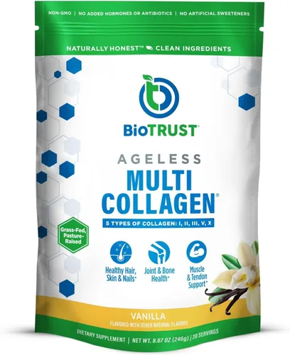 Miniatura 2 de BioTrust Ageless Multi Collagen 5 en 1 Proteína en Polvo (Vainilla) BlenderBottle Bundle