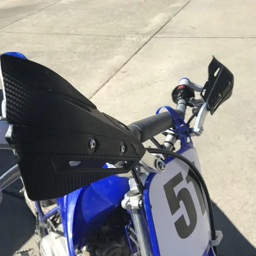 Miniatura 6 de Paramanos universales de aluminio para motocicleta, 7/8 pulgadas, 0.866 in y 1 1/8 pulgadas, 1.102 in, para todoterreno, ATV y motocross, color negro