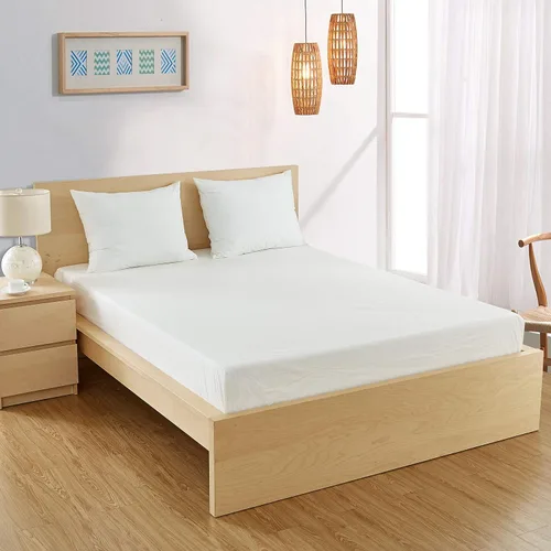 Miniatura 2 de Bargoose Funda de colchón ajustable Protector de cama de vinilo Protege contra plagas y líquidos Barrera contra alérgenos y ácaros del polvo