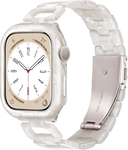 Miniatura 26 de Correa ligera de Apple Watch para Apple Watch, de resina en forma de D, compatible con hebilla de acero inoxidable para Apple Watch Ultra 2, 1