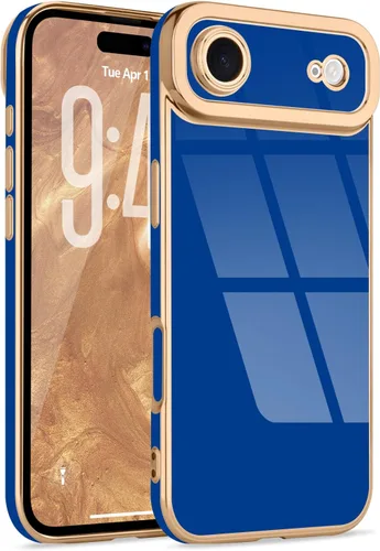 Miniatura 163 de Lafunda Diseñada para iPhone 13 Pro, fundas lujosas con chapado lindo para mujeres y niñas, elegante borde dorado, a prueba de golpes, TPU con funda