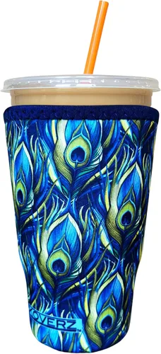 Miniatura 72 de Funda Koverz para café helado, funda aislante de neopreno para taza, se ajusta a una taza de café de 32 Oz., lavable y reutilizable, accesorios
