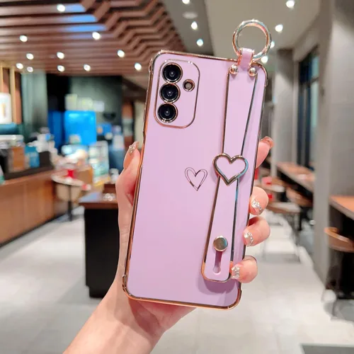 Miniatura 31 de ZTOFERA Funda diseñada para Samsung Galaxy S20 FE 5G, borde chapado de lujo, patrón de corazones de amor con pulsera y función atril, protección