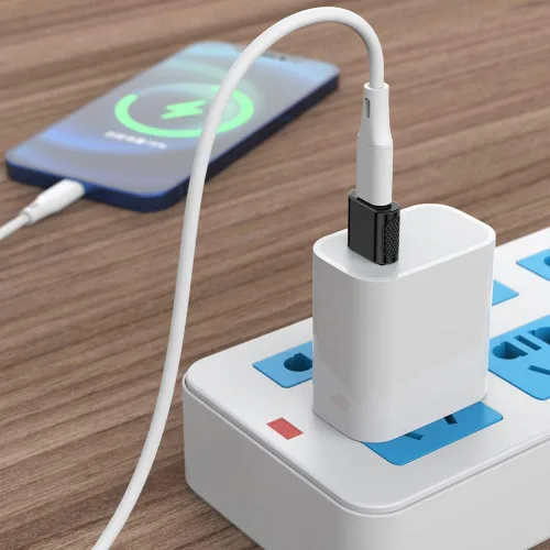 Miniatura 5 de Adaptador USB-C hembra a USB-A macho (paquete de 2), carga rápida de 18 W, transferencia de datos de 480 Mbps, soporte de audio y CarPlay