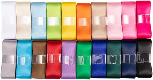Miniatura 3 de UnionJoy Cinta de satén de doble cara de 1 pulgada para envolver regalos, manualidades, lazos para el cabello, decoración de fiesta de boda, 20