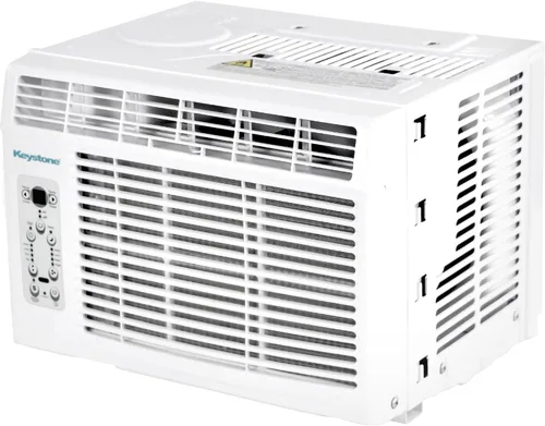 Energy Star 6,000 BTU - Aire acondicionado para ventana con mando a distancia LCD Follow Me Blanco brillante