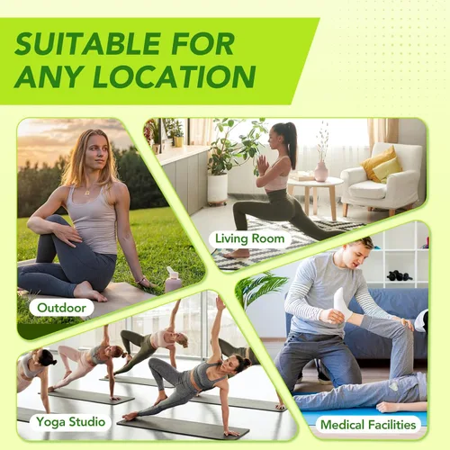 Miniatura 4 de Wellsin Cojín Rectangular para Yoga Bolster - Almohada de Meditación con Funda de Gamuza Lavable, 27"X10"X5.5" Negro