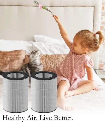 Miniatura 6 de Paquete de 2 filtros purificadores de aire DR-HPA019 compatibles con ventilador de torre purificador de aire MC710S, DR-HTF010S, filtro de repuesto