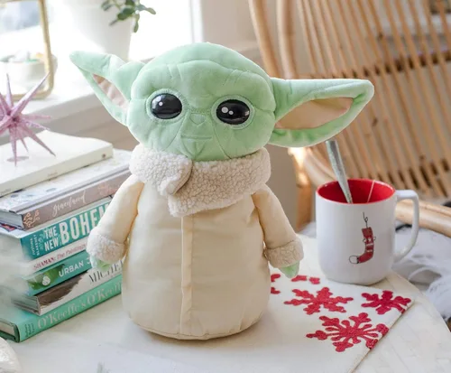 Miniatura 4 de Loungefly Star Wars: The Mandalorian The Child - Juguete de peluche de 12 pulgadas con cremallera de bolsillo, muñeca de peluche Baby Yoda con clip