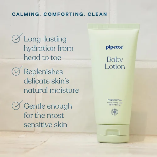 Miniatura 3 de Pipette Vanilla + Ylang Ylang Wash and Lotion Duo - Paquete de 2, limpio, incluye gel de baño y loción para recién nacidos y niños, baño sin