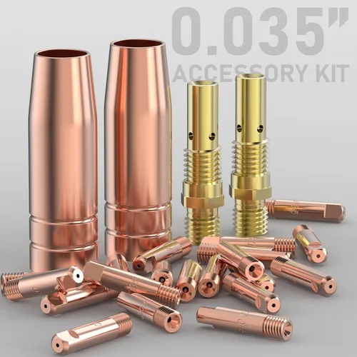 Miniatura 7 de YESWELDER Kit de pistola de soldadura MIG, punta-boquilla-difusor de 0.035 pulgadas para Lincoln Magnum 100L y Tweco Mini/#1