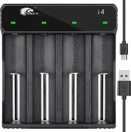 Cargador de batería 18650, cargador de batería 21700, batería recargable de iones de litio de 3.7 V para batería de 3.7 voltios 18650 18500 18350