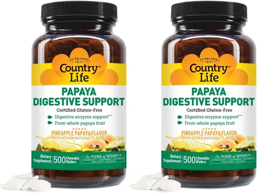 Miniatura 7 de Country Life Soporte digestivo de papaya, 200 CT