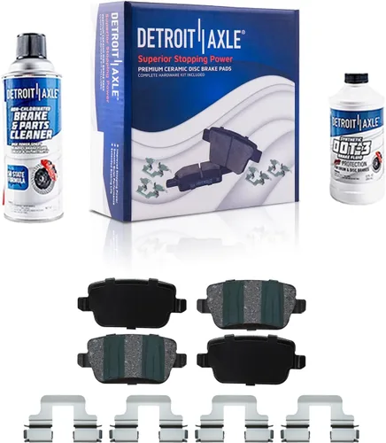 Miniatura 137 de Detroit Axle - Pastillas de freno traseras para Mercedes-Benz C230 C240 C280 C320 C350 CLK320 CLK350 CLK430 E300 E320 E420 E430 SLK350, pastillas