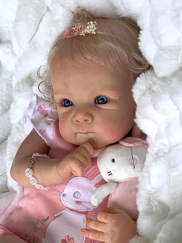 Miniatura 6 de Angelbaby Reborn Muñecas de Bebé Realistas que Parecen Reales de 18 Pulgadas Muñeca de Bebé Recién Nacido Niña Realista de Silicona con Cabello