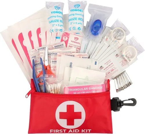 Miniatura 4 de Galaxylense 128 kits de primeros auxilios pequeños para supervivencia, emergencia, trauma, militar, táctico, escuela médica, oficina, hogar, caza