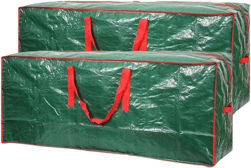 Miniatura 9 de Sattiyrch Bolsa de almacenamiento para árbol de Navidad – Se adapta a árboles desmontados de Navidad de hasta 9 pies con asas reforzadas duraderas
