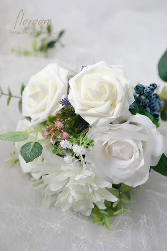 Miniatura 3 de Floroom - Flores artificiales de espuma con aspecto real y tallos, para manualidades, ramos de boda, centros de mesa, despedida de soltera, fiesta