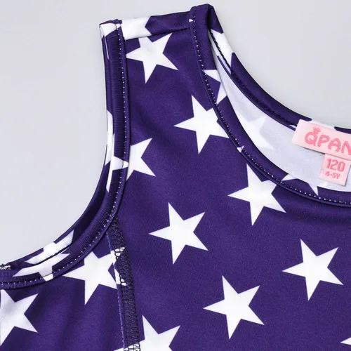 Miniatura 3 de Vestido sin mangas para niñas con unicornio Conjuntos de Ropa para niños