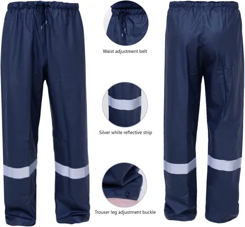 Miniatura 15 de Trajes de lluvia para hombre, impermeable, traje de lluvia resistente, abrigos de lluvia, chaqueta y pantalones, ropa de lluvia