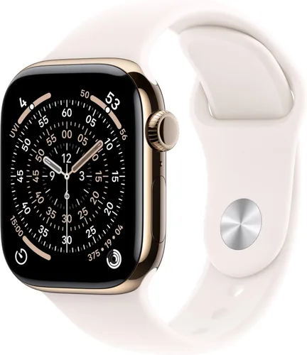 Miniatura 40 de Apple Reloj inteligente de la serie 11 [GPS de 1.654 in] con caja de aluminio plateado con correa deportiva de niebla morada - S/M. Puntuación