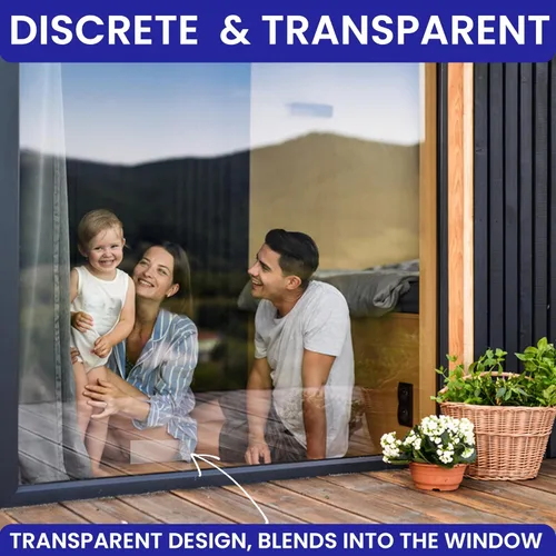 Miniatura 7 de 50 Trampas Adhesivas para Moscas de Ventana No Tóxicas Transparentes Papel Antimoscas Interior para el Hogar. Sin Desorden Trampas Adhesivas