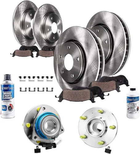 Miniatura 80 de Detroit Axle - Rotores de freno para Chrysler 200 2015 2016 2017, Rotores de freno de disco de reemplazo: 12.01" pulgadas delantero y 10.95