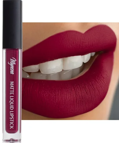 Miniatura 15 de Mynena Lápiz labial líquido mate rosa claro fresco Comodidad duradera A prueba de manchas resistente a transferencias Cobertura completa que