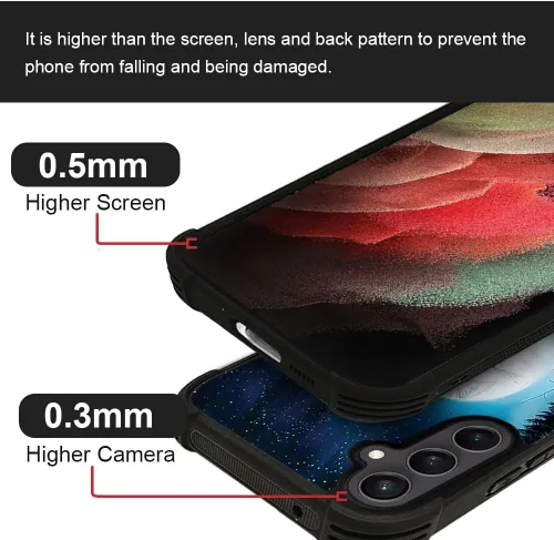 Miniatura 71 de CARLOCA Funda compatible con Samsung Galaxy S22 Ultra, diseño gráfico de Star Howling Wolfs Samsung Galaxy S22 Ultra, diseño gráfico, a prueba