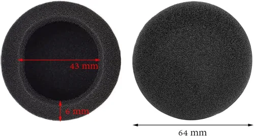 Miniatura 2 de 10 X auriculares auriculares espuma almohadilla de oído cubierta 2.520 in
