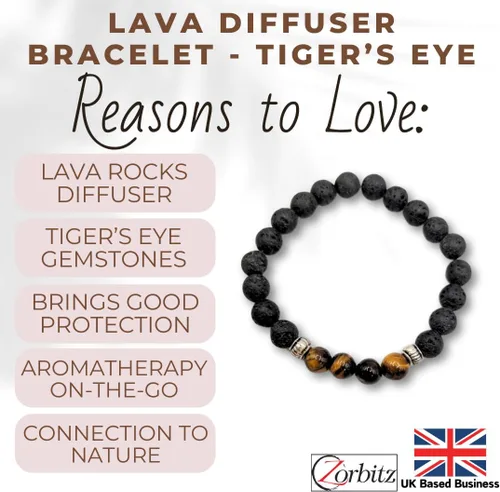 Miniatura 2 de zorbitz Protección Difusor de lava pulsera, café, 7