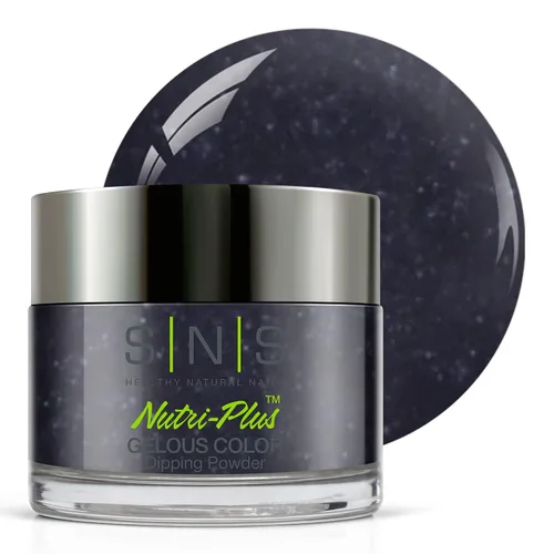 Miniatura 29 de SNS Polvo de inmersión de uñas, polvo de inmersión de color geloso – Alaskan Cruise (gris metálico/plateado, brillante) – Color de uñas de larga