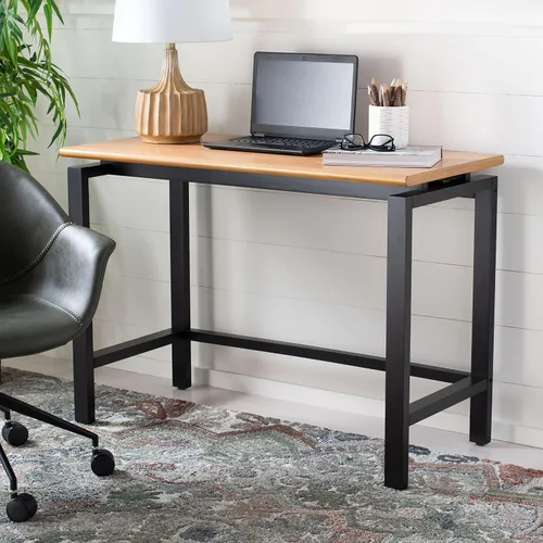 Miniatura 2 de SAFAVIEH Home Collection Embry - Escritorio moderno de granja, color natural/negro