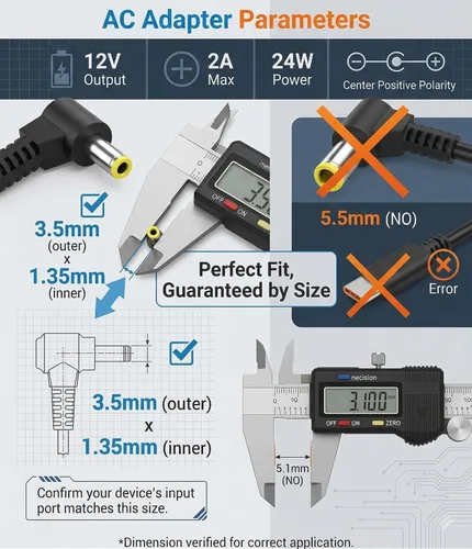 Miniatura 2 de VUOHOEG Cargador portátil de puerta de enlace de 12V 2A para GWTN156-11 GWTN141-5 GWTC116-2 GWNC21524, adaptador de CA de repuesto de 24 W con cable