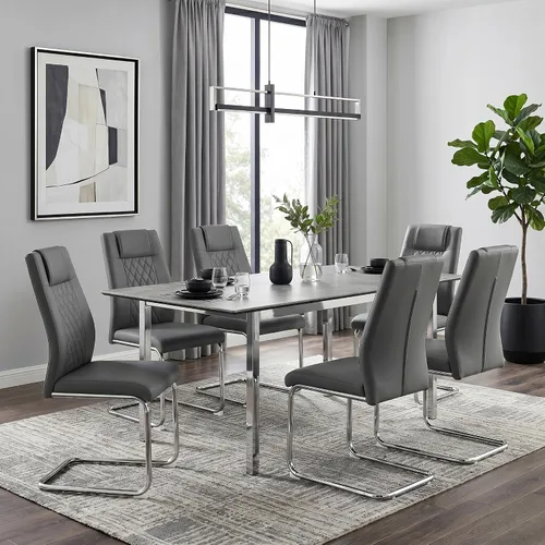 Miniatura 14 de gopop Juego de 4 sillas de comedor, modernas sillas de cocina y comedor con patas de metal galvanizado, sillas laterales tapizadas para comedor