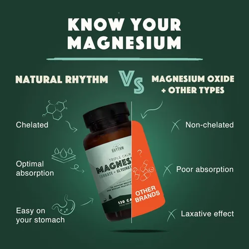Miniatura 2 de Triple Calm Magnesio – Mag. taurate, glycinate, y Malate para el socorro óptimo Relajación, el estrés y la Ansiedad, y mejorar Dormir. 120 cápsulas