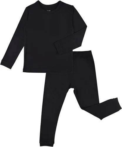Miniatura 36 de GUISBY Conjunto de pijama de rayón de bambú para niños y niñas, ajuste cómodo, para uso diario, conjunto de pijama de 2 piezas