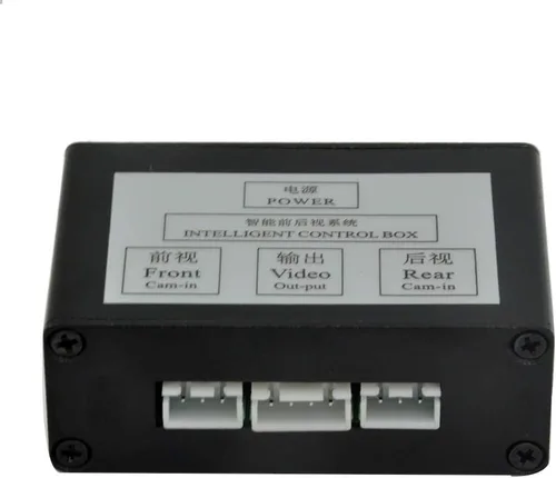 Miniatura 5 de Caja de control del coche 2 cámaras cámara de estacionamiento video canal convertidor automático interruptor delantero/vista lateral/retrovisor